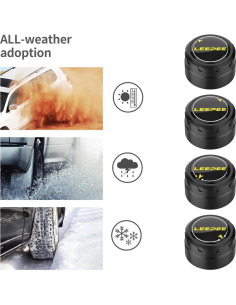 Sistema Monitoreo Neumáticos LEEPEE V101B, 4 Sensores TPMS 2