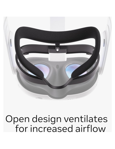 Interfaz Facial Abierta Meta Quest 3 - Comodidad y Visibilidad