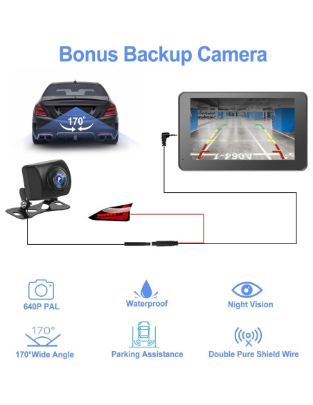 Hieha Pantalla Inalámbrica 7" Carplay y Android Auto