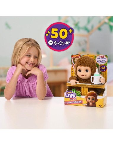 Little Live Pets Bebé Mono Mango - Interactivo y Adorable