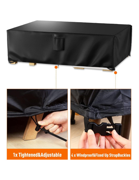 Cubierta de Muebles de Patio Ruimoy 274x208 cm Impermeable