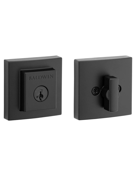 Cerradura Baldwin Spyglass con SmartKey en negro mate