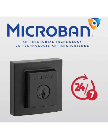 Cerradura Baldwin Spyglass con SmartKey en negro mate