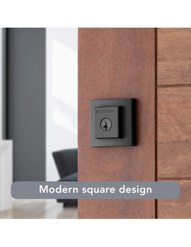 Cerradura Baldwin Spyglass con SmartKey en negro mate