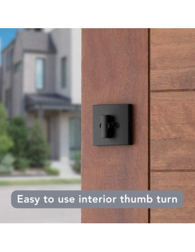 Cerradura Baldwin Spyglass con SmartKey en negro mate