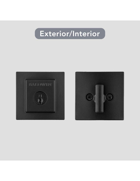 Cerradura Baldwin Spyglass con SmartKey en negro mate