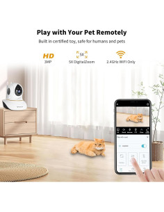 Cámara Interactiva VSTARCAM para Mascotas 3MP con App 2
