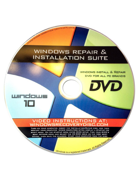 Disco de Recuperación Windows 10 32/64 bits AWRS - Reparación y Reinstalación