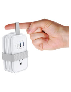 Regleta de Viaje Uncaged Ergonomics 3 Salidas AC 2 USB-C