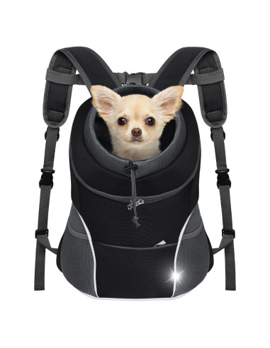 Mochila Transportadora para Perros YUDODO Negra M Ajustable