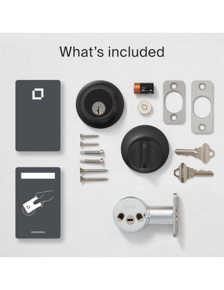 Cerradura Inteligente Level Lock+ Negro Mate - Acceso Sin Llave