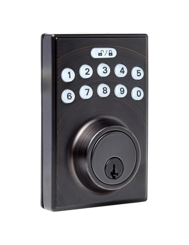 Cerradura Electrónica Amazon Basics PL1S3910 Teclado Táctil