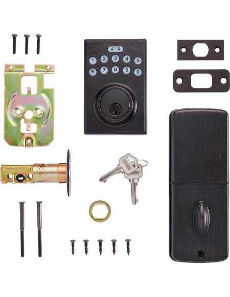 Cerradura Electrónica Amazon Basics PL1S3910 Teclado Táctil