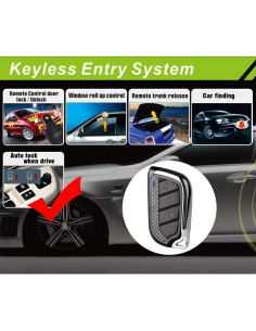 Sistema de entrada sin llave BANVIE con control remoto 12V 2