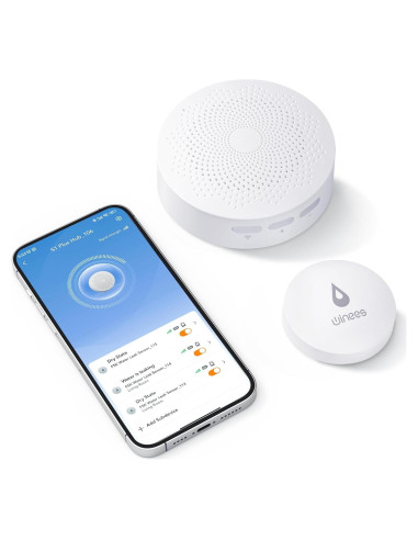 Detector de Fugas de Agua WiFi Winees S1 Lite, Alarma 100dB