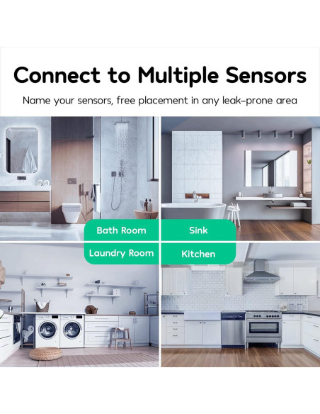 Detector de Fugas de Agua WiFi Winees S1 Lite, Alarma 100dB