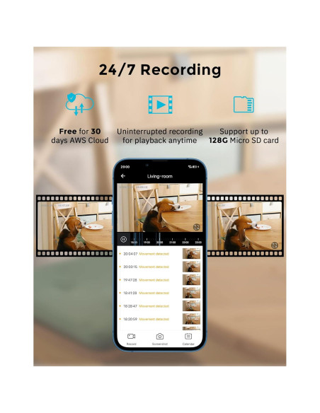 Cámara de Seguridad LaView 1080P 2 Paquete con WiFi
