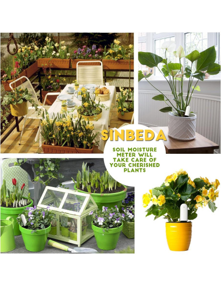 Medidor de Humedad 4 en 1 Sinbeda para Plantas - Bluetooth