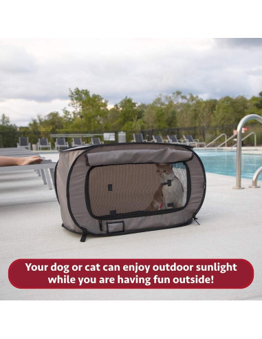 Transportín SportPet Designs Grande para Gato Beige