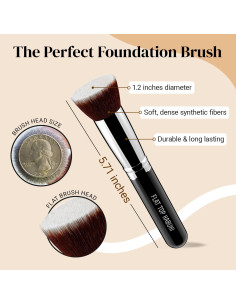 Brocha de Maquillaje KESHIMA Flat Top Kabuki 14.48 cm 2