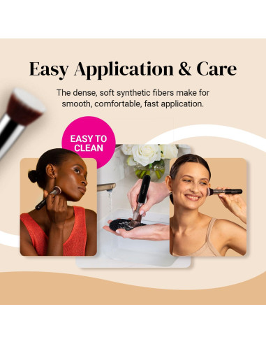 Brocha de Maquillaje KESHIMA Flat Top Kabuki 14.48 cm