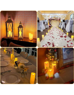 Set 12 Velas LED Sin Llama WIN WAY FUTURE 5-15 cm Control Remoto 2