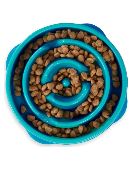 Cuenco para Perros Outward Hound Fun Feeder Mediano Turquesa