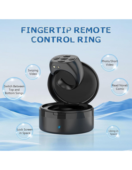 Control Remoto Bluetooth Inalámbrico YKQ01 para Smartphone - Blanco