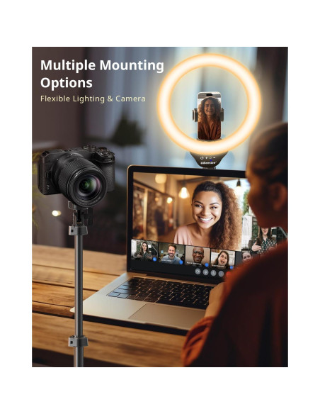 Luz de Anillo UBeesize 30 cm con Trípode 187 cm para Selfies