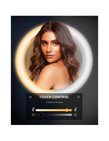 Luz de Anillo UBeesize 30 cm con Trípode 187 cm para Selfies