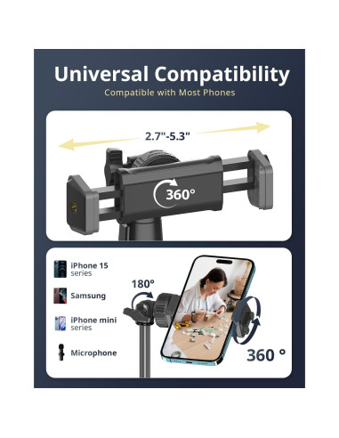 Luz de Anillo UBeesize 30 cm con Trípode 187 cm para Selfies