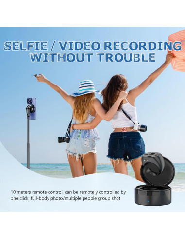 Control Remoto Bluetooth Inalámbrico YKQ01 para Smartphone - Blanco