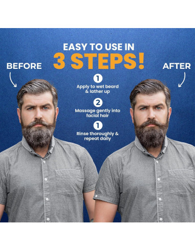 Champú para Barba MENFIRST Gris 136ml - Tono Claro