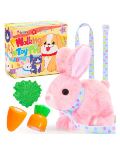 Conejo de Peluche Tagitary Interactivo Rosa 16x14x8cm