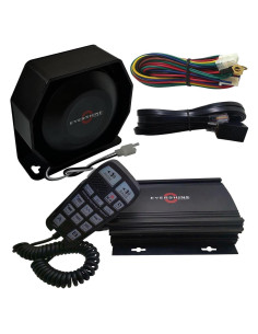 Kit Sirena y Altavoz Evershine 100W PA 12/24V MP3
