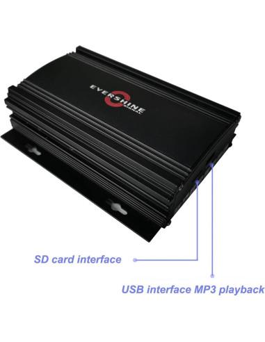 Kit Sirena y Altavoz Evershine 100W PA 12/24V MP3