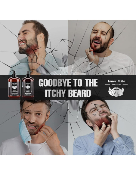 Kit Champú y Acondicionador para Barba ISNER MILE 500 ml