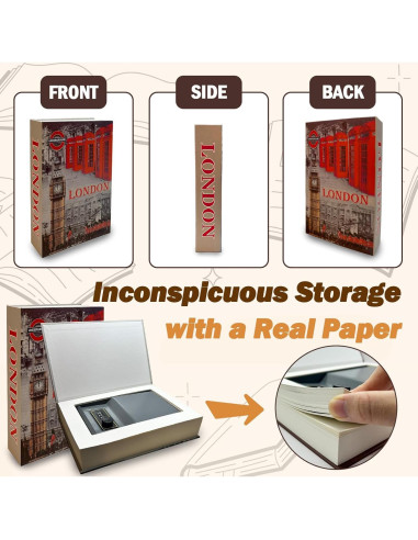 Caja Fuerte Oculta AZ-Homey Modelo Londres 22x15cm