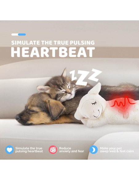 Juguete para Perros ALL FOR PAWS Oveja Heartbeat - Alivio Ansiedad