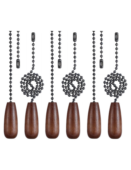 Juego de 6 Extensores de Cadenas de Tirar para Ventilador de Techo YEONHWA