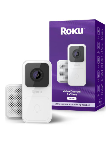 Timbre de Video Roku DS10005 HD 1080p con Detección de Movimiento