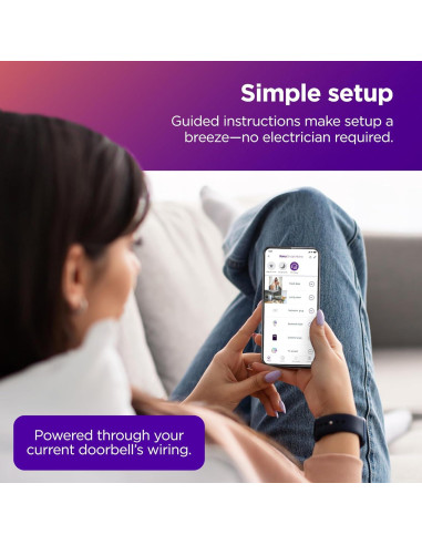 Timbre de Video Roku DS10005 HD 1080p con Detección de Movimiento