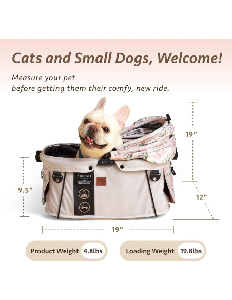 Transportín Sway FikaGo Jardín Nórdico para Mascotas