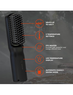 Alisador de Barba Wild Willies - Peine Caliente 3 Temperaturas 2