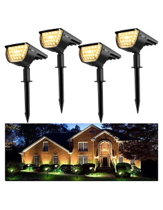 Luces Solares Jior 32 LED IP65 Ajustables para Jardín