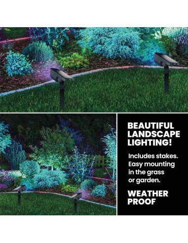 Luces Solares Bionic Burst Bell+Howell 2 Piezas LED IP67