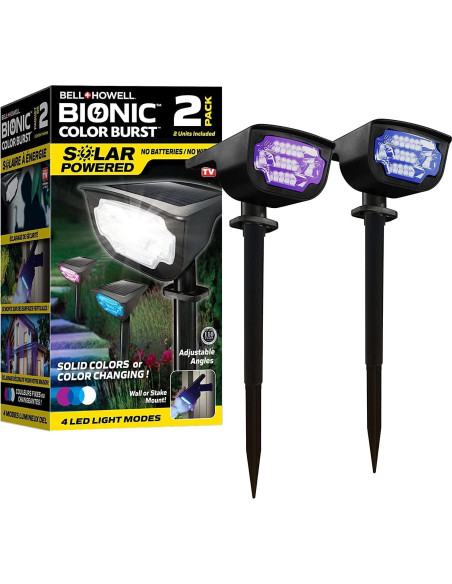 Luces Solares Bionic Burst Bell+Howell 2 Piezas LED IP67