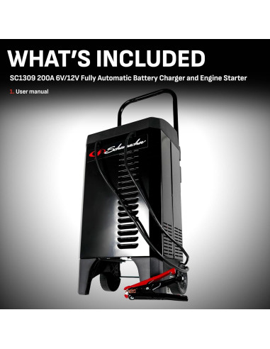 Cargador y Arrancador Schumacher SC1309 200A 6/12V Automático