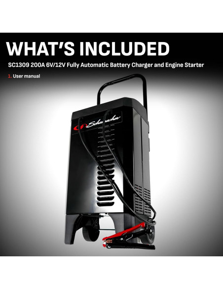 Cargador y Arrancador Schumacher SC1309 200A 6/12V Automático