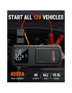Arrancador de Salto Powrun P-ONE MAX 4000A 12V Portátil 2